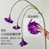 Flores Artificiais Roxas para Casamento Arranjo para Salão de Casamento Corredor Teto Hotel Rosa Hortênsia Decoração Arranjo de Flores de Chão Venda por Atacado