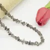 Pulsera de Piedra Cruda de Grava de Ágata Cristalina Desmagnetizada con Cuentas de Piedra Asimétrica Perforada Accesorios de Joyería DIY 5-8mm