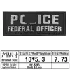 Velcro Transfronterizo Grande Personal de Seguridad Inglés Parche de Tela Bordado Insignia Decorativa Trasera Parche Transfronterizo