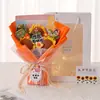 Ramo de Girasoles de Hilo Tejido a Mano, Regalo para el Día del Maestro para Profesores de Secundaria, Producto Terminado de Alta Gama, Flores Artificiales