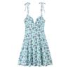 Temporada de Lotes de Aliexpress 2025 Nuevo Vestido Corto de Tirantes sin Mangas con Estampado Floral para Mujer 3152210