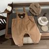 Roupas de inverno para bebês, acolchoadas de algodão, para meninos e meninas, fofas e grossas, para áreas externas, calças quentes e abertas para bebês