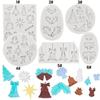 Set Navideño de Repostería Transfronteriza Calcetín Navideño Árbol de Navidad Alce Trineo Copo de Nieve Campana Hoja de Acebo Decoración Navideña