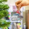 Nova Decoração de Árvore de Natal Animal DIY Pingente Pendurado Festa de Natal Presente