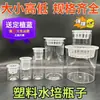Maceta Hidropónica de Plástico Transparente, Forma Cilíndrica con Cesta de Plantación, Adecuada para Cultivar Frutas, Verduras, Frijoles, Semillas, Flores y Plantas Verdes