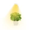 Luz de Crescimento para Suculentas LED Tubular Retrátil de 3,5 polegadas, Lâmpada de Crescimento para Plantas Clip-On Full Spectrum Três Cores, Regulável