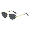 Gafas de Comercio Exterior para Mujer Cabeza de Leopardo Gafas de Sol Metálicas 2025 Nueva Llegada Sin Montura Personalizadas Ojo de Gato Europeas y Americanas Transfronterizas para Hombre