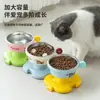 Tigela para Pet Tendência no TikTok, Tigela Empilhável de Aço Inoxidável para Gatos, Tigela Elevada Antiderrapante que Protege o Pescoço para Filhotes e Cães Pequenos