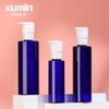 En stock, venta al por mayor, Xumin, 100 ml, subbotella azul, 200-250 ml, botella de prensa de bomba de presión blanca, botella de loción de plástico.