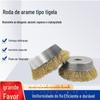 Em Estoque Esmerilhadeira Angular 100 Escova de Aço Circular Tipo Tigela Resistente ao Desgaste para Remoção de Ferrugem, Desbaste e Polimento Roda de Aço Industrial