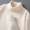 Suéter de Cuello Alto Nuevo para Hombre Otoño e Invierno Andy Terciopelo Tejido Pulóver Manga Larga Casual Capa Base Talla Grande Transfronterizo