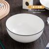 Cerâmica Colorida Sob Esmalte Estilo Japonês Simples Utensílios Domésticos Tigela de Arroz Tigela para Sopa de Macarrão Prato Tigela e Prato Conjunto Prato de Peixe