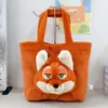 Nueva Muñeca Zootopia Nick Wilde Bolso de Hombro de Mano Muñeca de Dibujos Animados Linda Bolsa Tote de Gran Capacidad