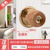 Cerradura de puerta de cabeza redonda de haya, cerradura de lengüeta para puerta de madera, cerradura esférica para dormitorio, cerradura de bola redonda, cerradura de puerta de habitación vintage para el hogar, cerradura universal para interiores