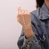 2025 Amazon Transfronteiriço Nova Moda Personalizada Anel de Pérola Pulseira Design Elegante Nicho Joias Personalizadas
