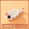 Plato de Cerámica para Salsa de Dibujos Animados de Gato para Uso Doméstico, Lindo Plato para Sumergir Gatito, Soporte para Palillos, Reposacucharas, Plato de Salsa para Olla Caliente, Plato para Vinagre
