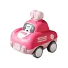 Transfronterizo Nuevo Mini Oso de Dibujos Animados para Niños Coche de Carreras de Presión Coche Deportivo Motocicleta Coche de Juguete Regalo Al Por Mayor