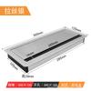 Caja pasacables de aleación de aluminio de escritorio, cubierta pasacables para mueble de TV, cubierta pasacables con cepillo para orificio pasacables de escritorio de computadora, cubierta decorativa pasacables