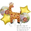 Precio de Fábrica Venta Directa Comercio Exterior Más Vendido Dibujos Animados Nuevo Paquete de Globos de Película de Aluminio de 5 Piezas Decoración para Bodas Fiestas de Cumpleaños Feriados