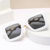 Nuevas gafas de sol para mujer con cadena de caja transfronteriza, protección ultravioleta, moda europea y americana, gafas de sol de alta gama, venta directa de fábrica