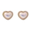 Nuevos Pendientes de Aguja de Plata 925 Personalizados Nuevos Pendientes de Corazón Elegantes Simples Pendientes de Diamantes Pendientes Accesorios de Joyería Venta al por Mayor