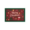 Manteles individuales y posavasos navideños de comercio exterior, decoraciones de mesa para restaurante transfronterizas, manteles individuales estampados con temática navideña, estilo ins de Oriente Medio