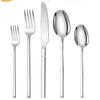 Temu transfronterizo vajilla de acero inoxidable serie caballero hotel vajilla occidental brillante cuchillo tenedor cuchara para bistec cuchara de postre al por mayor