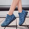 Zapatos Casuales de Hombre y Mujer de Talla Grande Tejidos a Mosca para las Cuatro Estaciones Jinjiang Transfronterizos, Ligeros, de Suela Blanda, para Pareja, Tipo Calcetín Deportivo de Malla