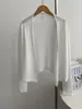 Cardigan Delgado de Tencel para Verano Cubierta Corta Protectora del Sol Color Sólido Versátil Camisola Ropa de Abrigo Chaqueta Pequeña Venta al por Mayor en Stock