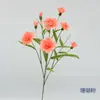Ramo de flor individual de clavel pequeño de múltiples cabezas para jarrón, decoración del hogar, decoración de sala de estar, adorno de mesa de comedor, flor artificial