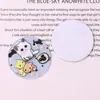 Gatinho de Desenho Animado Patch Impresso em Acrílico DIY Acessórios de Cabelo Adorno de Cabeça Grampo de Cabelo Broche Decoração de Bolsa Insígnia Acessórios de Joias