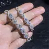 Atacado de Fábrica Transfronteiriço Pulseira de Prata Esterlina S925 Pulseira de Moissanita Pulseira Elegante de Alto Padrão Respiração de Bebê Atacado para Mulheres