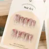 Livro Vermelho de TikTok Explosões Patch de Unha Arte de Unha Fototerapia Usando Peças de Unha Dez Peças de Código-dividing Boutique Unha de Mão