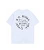 Camiseta feminina estampada estilo europeu casual manga curta