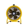 Ventilador axial de mano recargable, alimentado por batería de litio, con iluminación LED, equipo portátil de suministro de aire industrial, ventilación y extracción