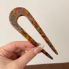 Elegante Pasador en Forma de U de Cuatro Dientes para Mujer, Peine Perezoso para el Cabello, Artefacto Fijador de Cabeza de Bola, Elegantes Accesorios para el Cabello, Pasador