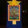 Buda Yuan Hui Pintura Colgante Thangka Karma Kagyu Convertido a Estilo Tibetano Bronce Dorado Estudio Estatua de Buda Zen Murales
