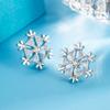 Boas coisas transfronteiriças de outono e inverno terno floco de neve série de inverno corrente clavicular de luxo leve joia da moda presente de Natal Ano Novo