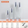 En stock suministro directo botella de perfume cuadrada cilíndrica transparente botella secundaria gruesa 3-15 ml botella rociadora con boquilla de aluminio
