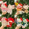 Nuevo Llavero de Peluche Original Hello Kitty DIY Grande "Camarón" Muñeca Linda Colgante para Bolsa