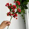 Fruta de la Fortuna Flor Artificial Arreglo de Boda Decoración de Escena Floral de Nochevieja Fruta de la Fortuna Simulada Fruta de Acebo Fruta Roja