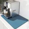 Tapete de Café Absorvente Esconde Manchas Base de Borracha Tapete para Secar Louça Tapete de Bar Acessórios para Balcão de Cozinha