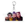 Kpop Onda Coreana Caçadora de Demônios Grupo Feminino Merchandise Chaveiro Lumi Mila Zoi Feito por Fãs Pingente Dupla Face de Acrílico
