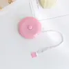 Estilo Nórdico Mini Pequeña Cinta Portátil Metro Regla para Estudiantes Cinta Suave para Medir Cintura y Pecho de Tres Patas Regla para Ropa