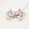 Nuevos Accesorios para el Cabello Infantiles de Comercio Exterior, Pinzas para el Cabello con Lazo Estilo Europeo y Americano con Estampado Digital para Bebés y Niñas, Pinzas Laterales No Dañinas