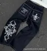 Celebridade da Internet Transfronteiriça Tendência Harajuku Hip-Hop Retrô Caveira Streetwear Jeans Jnco Y2K Jeans Masculino