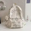 Mochila Personalizada con Estampado de Mariposas, Bolso Escolar para Estudiante de Secundaria, Mochila de Viaje Ligera de Gran Capacidad para Mujer, Transfronterizo