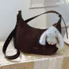 Bolsa de Ombro Único para Axila Outono e Inverno Nova 2025 Bolsa Feminina Versátil Diária Bolsa para o Trabalho Bolsa Transversal Retro de Grande Capacidade
