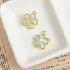 Aleación Gota de Aceite Flor Fresca Hoja de Ginkgo Ins Pequeña Fragancia Collar Pendientes Pulsera Colgante de Joyería DIY