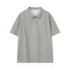 Ropa MTL para Hombre Traje Deportivo Casual de Color Sólido Camiseta Polo con Cuello de Solapa para Hombre Pantalones Cortos Holgados de Verano Moderno